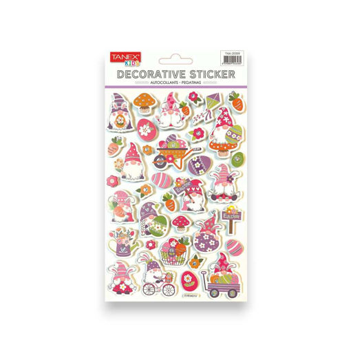 Picture of TANEX KIDS DECORATIVE EASTER GNOMES STICKERS
